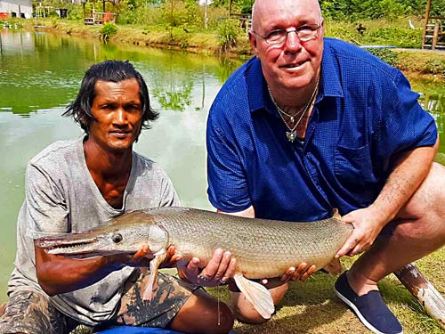 Alligator Gar from Chalong Fishing Park.