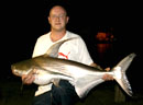 Leeroy with a Giant Catfish