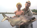 Young angler with Catfish.