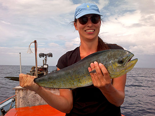 Lady with a Dorado.