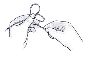 Thumb Knot Step 1