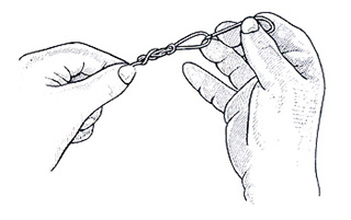 Thumb Knot Step 6