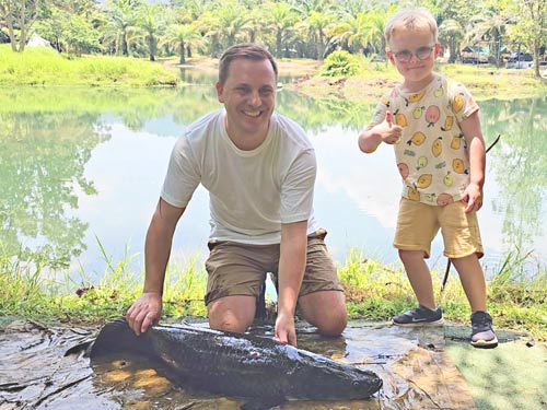 Arapaima at Khao Lak Fishing Park.